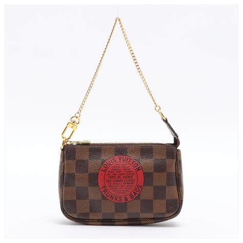 louis vuitton mini pochette accessoires damier edition limitee|louis vuitton damier print.